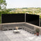 vidaXL - Windscherm - uittrekbaar - 117x600 - cm - zwart