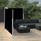 vidaXL - Windscherm - uittrekbaar - 117x600 - cm - zwart