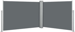 vidaXL - Windscherm - uittrekbaar - 120x1000 - cm - antraciet
