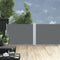 vidaXL - Windscherm - uittrekbaar - 120x1000 - cm - antraciet