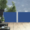 vidaXL - Windscherm - uittrekbaar - 120x1000 - cm - blauw
