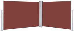 vidaXL - Windscherm - uittrekbaar - 120x1000 - cm - bruin