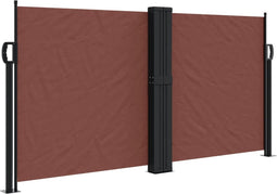vidaXL - Windscherm - uittrekbaar - 120x1000 - cm - bruin