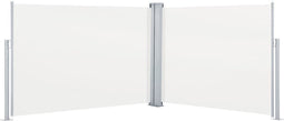 vidaXL - Windscherm - uittrekbaar - 120x1000 - cm - crème