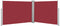 vidaXL - Windscherm - uittrekbaar - 120x1000 - cm - rood
