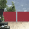 vidaXL - Windscherm - uittrekbaar - 120x1000 - cm - rood