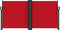 vidaXL - Windscherm - uittrekbaar - 120x1000 - cm - rood