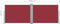 vidaXL - Windscherm - uittrekbaar - 120x1000 - cm - rood