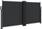 vidaXL - Windscherm - uittrekbaar - 120x1000 - cm - zwart