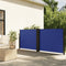 vidaXL - Windscherm - uittrekbaar - 120x1200 - cm - blauw