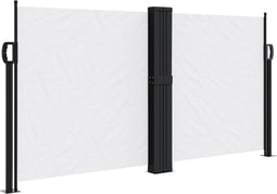 vidaXL - Windscherm - uittrekbaar - 120x1200 - cm - wit