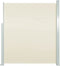 vidaXL - Windscherm - uittrekbaar - 120x300 - cm - crème