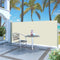 vidaXL - Windscherm - uittrekbaar - 120x300 - cm - crème