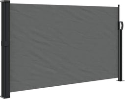 vidaXL - Windscherm - uittrekbaar - 120x500 - cm - antracietkleurig