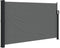 vidaXL - Windscherm - uittrekbaar - 120x500 - cm - antracietkleurig
