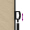 vidaXL - Windscherm - uittrekbaar - 120x500 - cm - beige