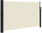 vidaXL - Windscherm - uittrekbaar - 120x500 - cm - crèmekleurig