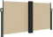 vidaXL - Windscherm - uittrekbaar - 120x600 - cm - beige