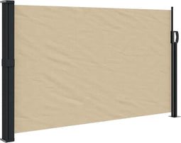 vidaXL - Windscherm - uittrekbaar - 120x600 - cm - beige