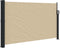 vidaXL - Windscherm - uittrekbaar - 120x600 - cm - beige