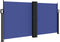 vidaXL - Windscherm - uittrekbaar - 120x600 - cm - blauw