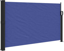 vidaXL - Windscherm - uittrekbaar - 120x600 - cm - blauw