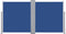 vidaXL - Windscherm - uittrekbaar - 120x600 - cm - blauw