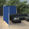 vidaXL - Windscherm - uittrekbaar - 120x600 - cm - blauw