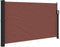vidaXL - Windscherm - uittrekbaar - 120x600 - cm - bruin