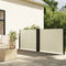 vidaXL - Windscherm - uittrekbaar - 120x600 - cm - crème