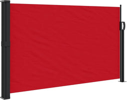 vidaXL - Windscherm - uittrekbaar - 120x600 - cm - rood