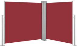 vidaXL - Windscherm - uittrekbaar - 120x600 - cm - rood