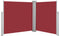 vidaXL - Windscherm - uittrekbaar - 120x600 - cm - rood