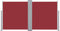 vidaXL - Windscherm - uittrekbaar - 120x600 - cm - rood