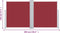 vidaXL - Windscherm - uittrekbaar - 120x600 - cm - rood