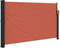 vidaXL - Windscherm - uittrekbaar - 120x600 - cm - terracotta