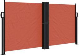 vidaXL - Windscherm - uittrekbaar - 120x600 - cm - terracotta