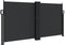vidaXL - Windscherm - uittrekbaar - 120x600 - cm - zwart