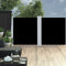 vidaXL - Windscherm - uittrekbaar - 120x600 - cm - zwart