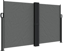 vidaXL - Windscherm - uittrekbaar - 140x1000 - cm - antraciet