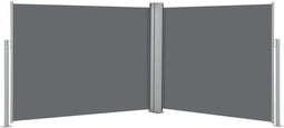 vidaXL - Windscherm - uittrekbaar - 140x1000 - cm - antraciet