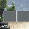 vidaXL - Windscherm - uittrekbaar - 140x1000 - cm - antraciet