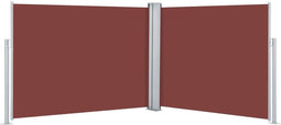 vidaXL - Windscherm - uittrekbaar - 140x1000 - cm - bruin