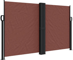 vidaXL - Windscherm - uittrekbaar - 140x1000 - cm - bruin