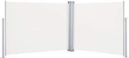 vidaXL - Windscherm - uittrekbaar - 140x1000 - cm - crème