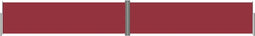 vidaXL - Windscherm - uittrekbaar - 140x1000 - cm - rood