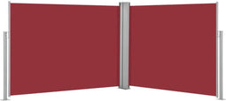 vidaXL - Windscherm - uittrekbaar - 140x1000 - cm - rood