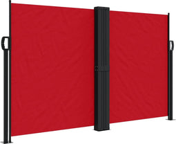 vidaXL - Windscherm - uittrekbaar - 140x1000 - cm - rood