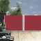 vidaXL - Windscherm - uittrekbaar - 140x1000 - cm - rood