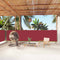 vidaXL - Windscherm - uittrekbaar - 140x1000 - cm - rood